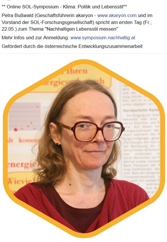 Petra Bußwald beim Online SOL-Symposium 2020