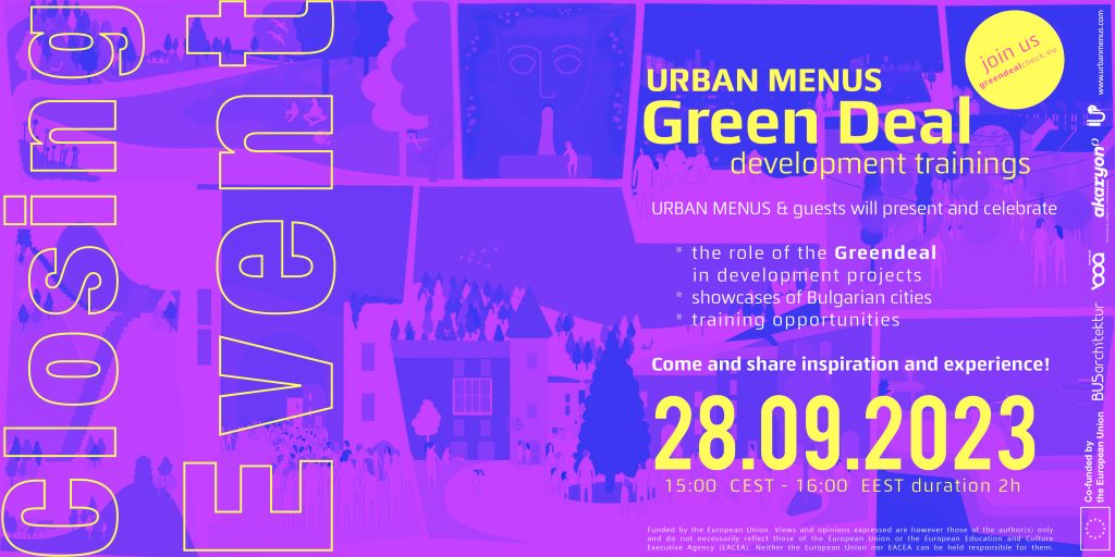 Reminder: Closing Event “Making Cities Fit for Green Deal Development“